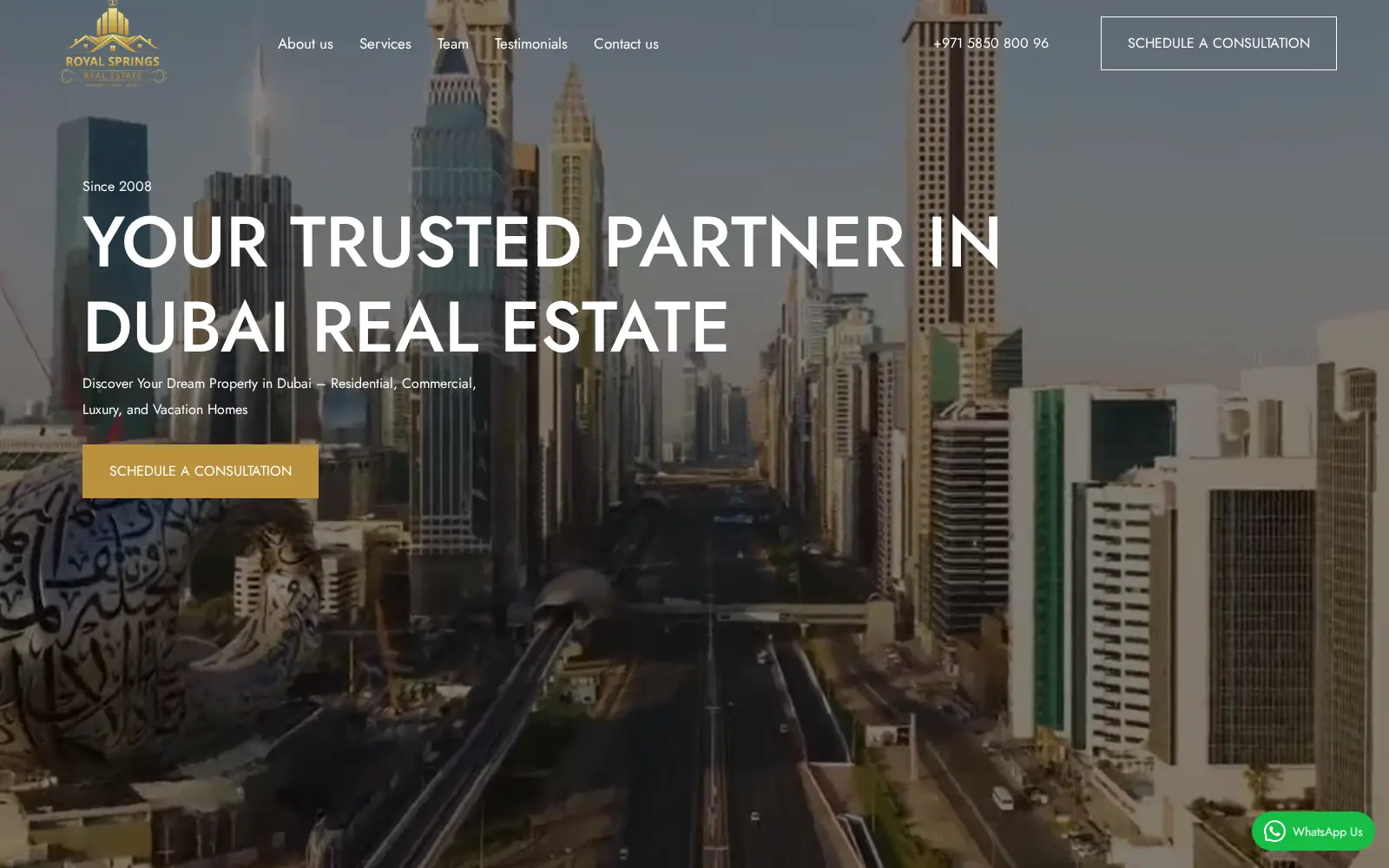 Royal Springs Real Estate project imagery